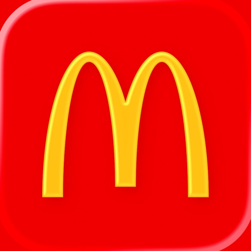 McDonald's App Store icon in an illustrative acrylic keychain